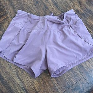 purple lululemon shorts